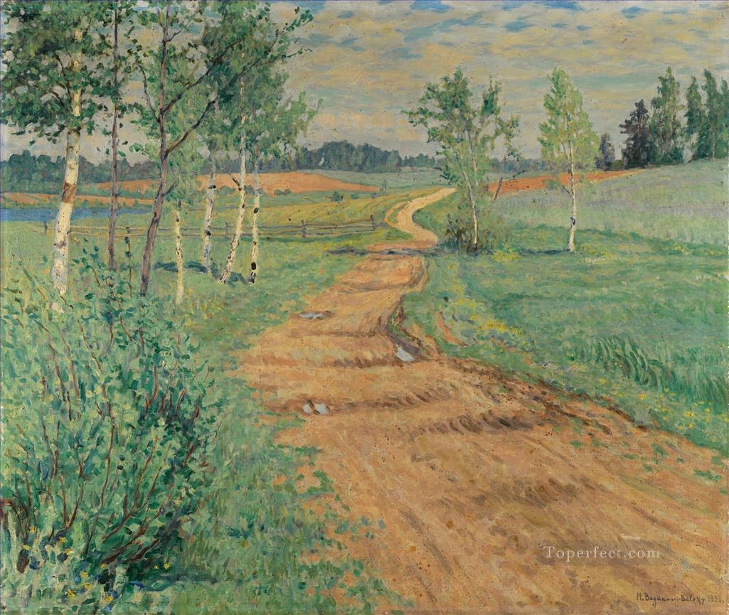 COUNTRY PATH Nikolay Bogdanov Belsky Oil Paintings